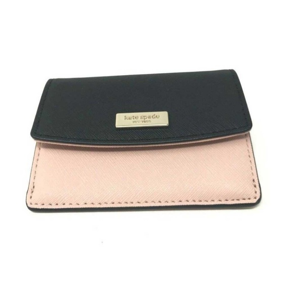 Kate Spade Petty Laurel Way Mini ID Black Wallet - Picture 4 of 5